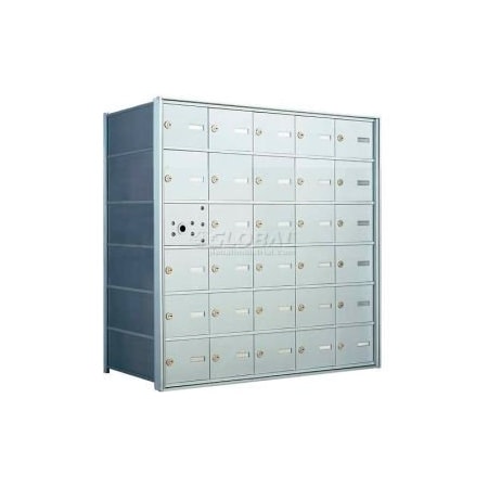 Florence Mfg Co 1400 Series Front Loading Horizontal Wall-Mounted Mailbox, 29 Compartments, Anodized Aluminum 140065A